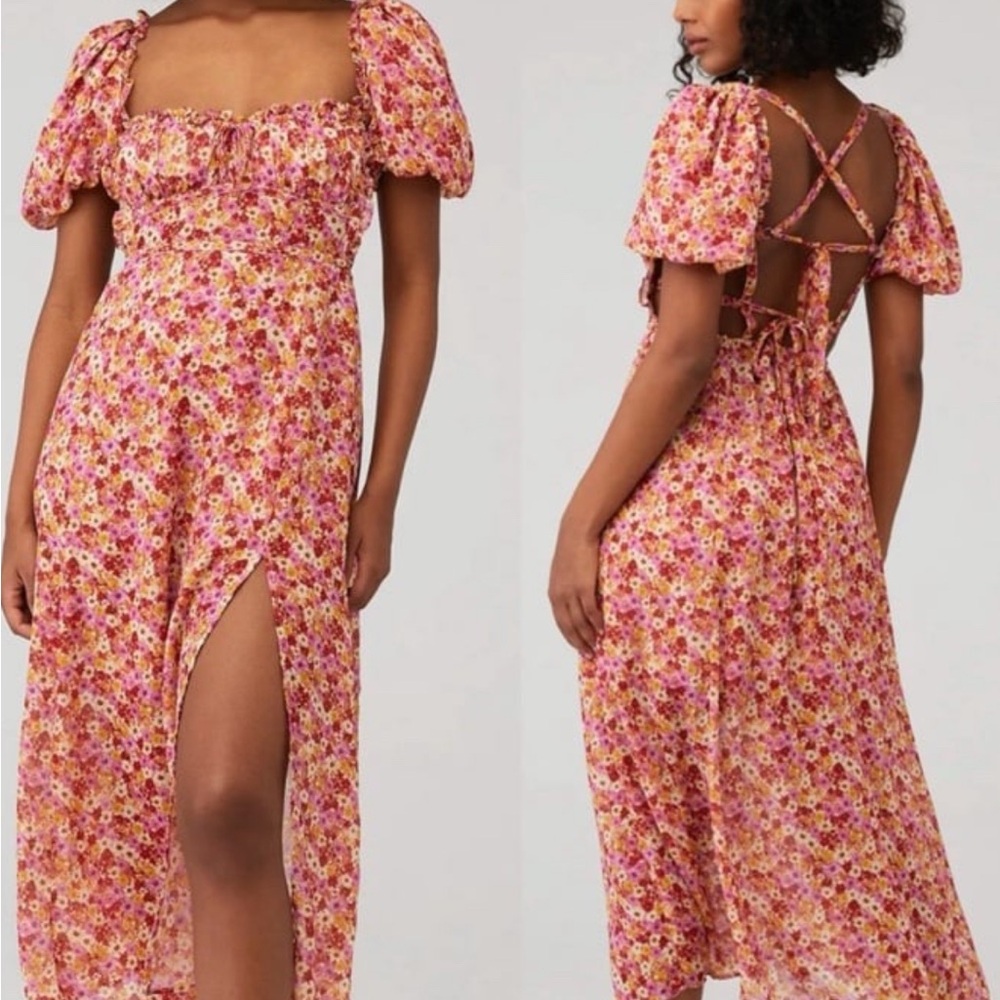 For Love & Lemons Felicia Midi Dress